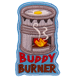 A buddy burner above the words Buddy Burner.
